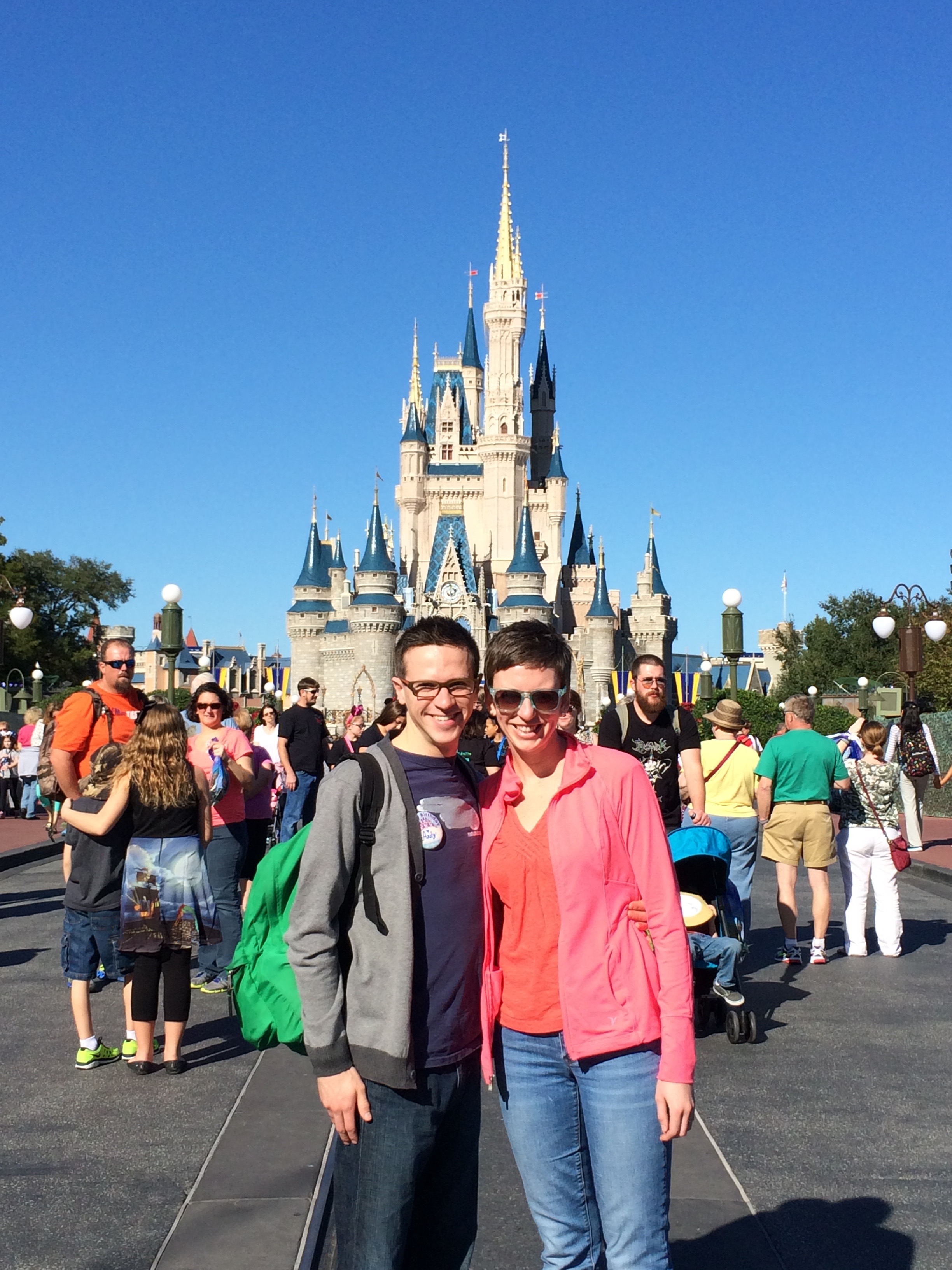 Me and my wife Sarah at Magic Kingdom