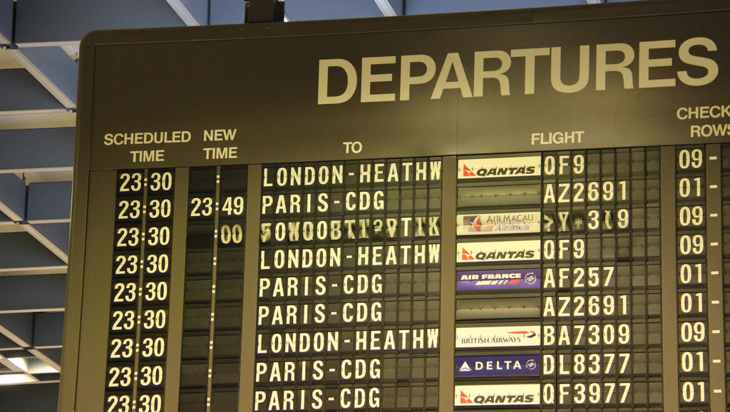 departure board