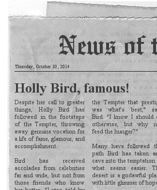 holly newspaper