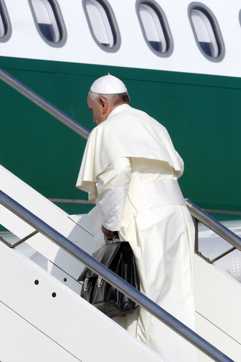 pope with bag