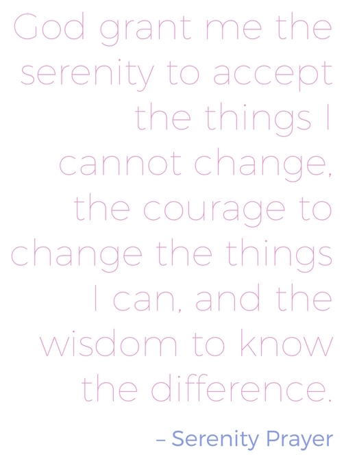 serenity prayer