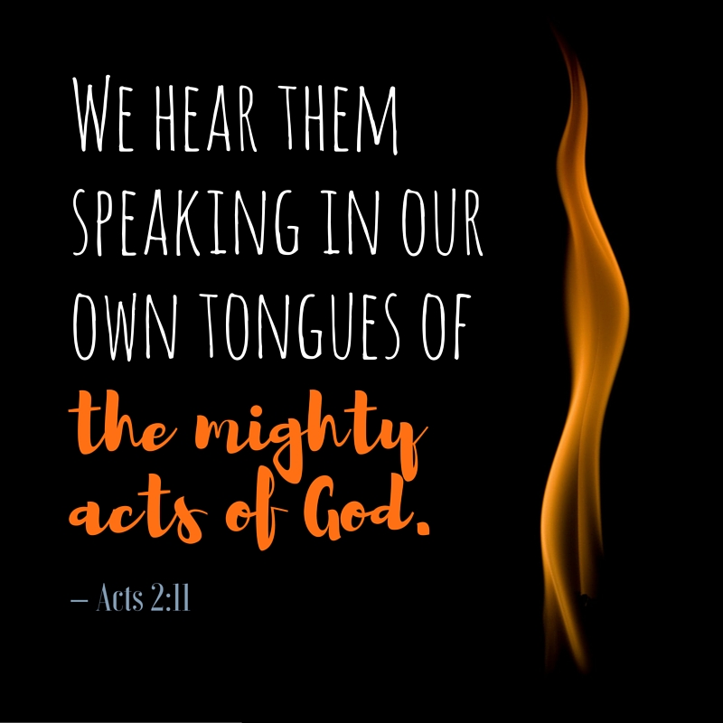 speaking in tongues