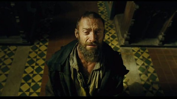Valjean kneeling